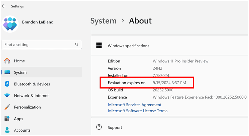evaluation expires on date evaluation expires on date