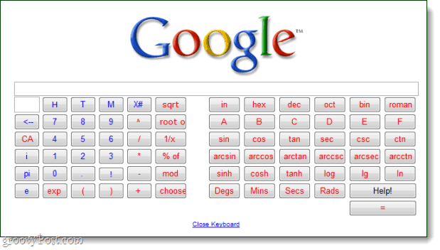 google complex math interface