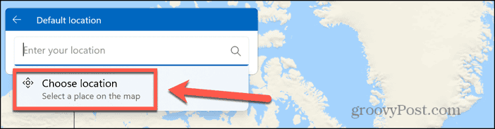 windows 11 choose location